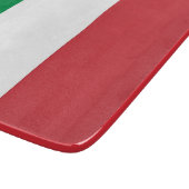 Kleine glazen snijplank met vlag van Italië (Hoek)
