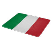 Kleine glazen snijplank met vlag van Italië (Hoek)