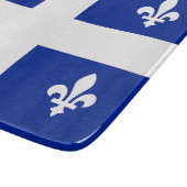 Kleine glazen snijplank met vlag van Quebec (Hoek)