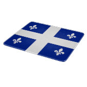 Kleine glazen snijplank met vlag van Quebec (Hoek)