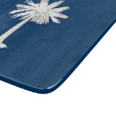 Kleine glazen snijplank met vlag van South Carolin (Hoek)