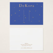 Kleine Gold Stars Hair Clip Barrette-kaart Visitekaartje (Voorkant /achterkant)