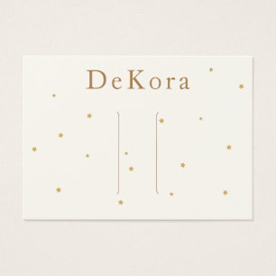 Kleine Gold Stars Hair Clip Barrette-kaart Visitekaartje