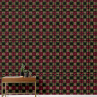 Kleine Gothic Art Nouveau Roos en Dahlia Reds