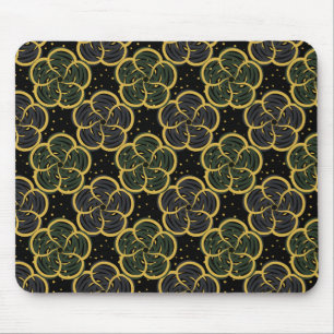 Kleine gouden bloemen naadloos patroon muismat