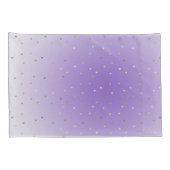 Kleine gouden harten Paarse ombre Kussensloop (Achterkant-Rechts)