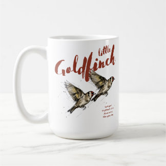 Kleine Goudvink Inspirerende Vogel Kunst Koffiemok