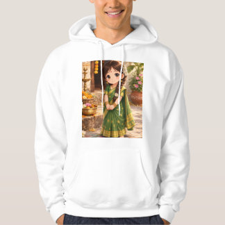 Kleine Grace in het groen Hoodie