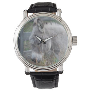 Kleine grijze ezel horloge