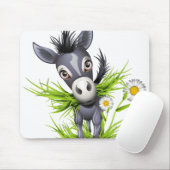 Kleine grijze ezel muismat (Met muis)