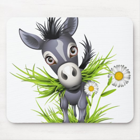 Kleine grijze ezel muismat (Voorkant)