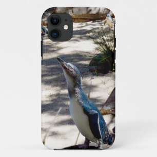 Kleine grijze keiharde pinguïn iPhone 11 hoesje