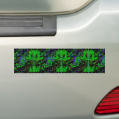 Kleine groene duivel bumpersticker (Op auto)