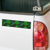 Kleine groene duivel bumpersticker (Op Truck)