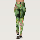 Kleine groene flora leggings (Achterkant)