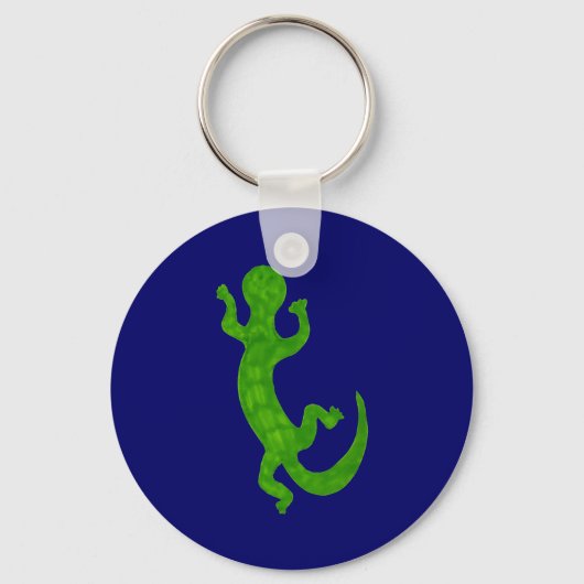 Kleine groene gekko sleutelhanger (Voorkant)
