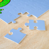 kleine groene hagedis legpuzzel (Zijkant)