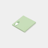 Kleine groene kabouter post-it® notes (Schuin)