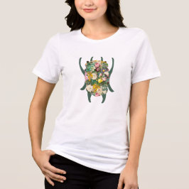 Kleine groene naar turquoise verlopende kever Scar Tri-Blend Shirt