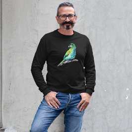 Kleine groene papegaai t-shirt