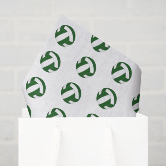 kleine groene witte volleybalpatroon tissuepapier (Cadeauzakje)