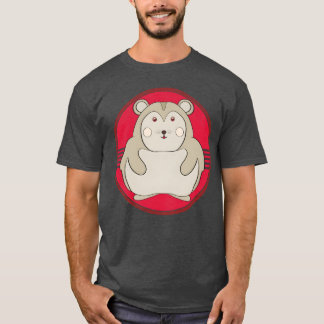 Kleine hamster schattig dier familie t-shirt