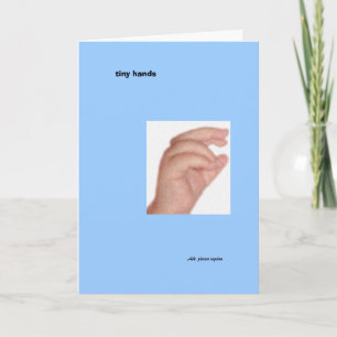 Kleine handen aankondiging