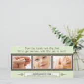 Kleine Handjes, Kleine Voetjes Geboorteaankondigin Aankondiging (Staand voorkant)