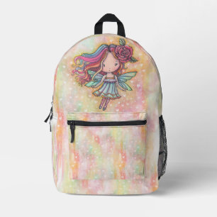 Kleine Hart Fae Schattige Whimsical Sprookjesachti Bedrukte Rugzak