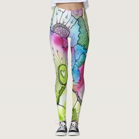 Kleine hart Leggings (Voorkant)
