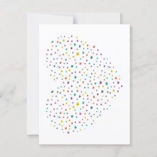 Kleine harten - Aquarelle Briefkaart