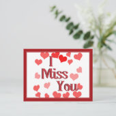 Kleine harten - Ik Miss U Briefkaart (Staand voorkant)