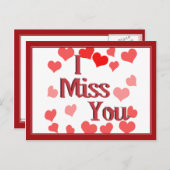 Kleine harten - Ik Miss U Briefkaart (Voorkant / Achterkant)