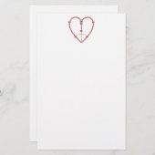 Kleine harten Rosary Briefpapier (Voorkant / Achterkant)