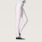 Kleine harten Roze Witte Leggings (Rechts)