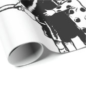 Kleine heks en clown cadeaupapier (Rol Hoek)