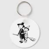 Kleine heks en clown sleutelhanger (Achterkant)