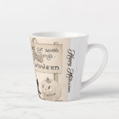 Kleine  heks en zwarte kat latte mok (Rechts)