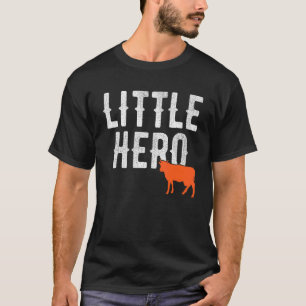 Kleine Held Schattig Dier Koe T-shirt