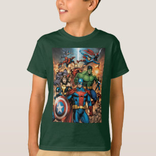 "Kleine helden, grote avonturen: Marvel Mayhem voo T-shirt