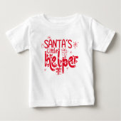 Kleine Helper van de Kerstman Hart Rode Script Cad (Voorkant)