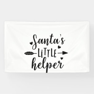 Kleine Helper Zwangerschapsaankondiging van Kerstm Spandoek