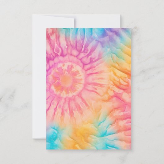 Kleine Hippie Tye Kleurstof Clothesline Luier Raff Kaart (Achterkant)