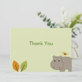 Kleine hippo-flatje dankzij briefkaarten (Staand voorkant)