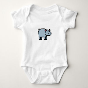 Kleine Hippopotamus Romper