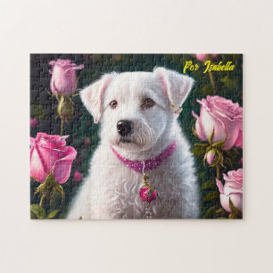 Kleine hond en Roos Collectie Legpuzzel