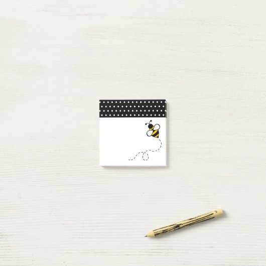 Kleine Honey Bee Post Het Noteert Gift Post-it® Notes (Op bureau)