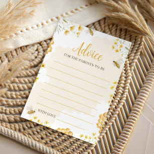 Kleine Honing Baby Shower Advieskaart Kaart