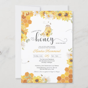 Kleine honing, Baby shower van mam tot bijen Kaart