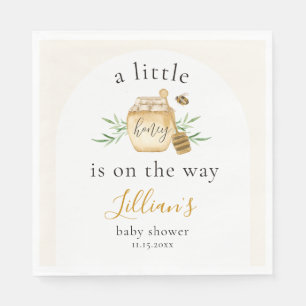 Kleine honing is op komst Bee Baby Shower Boog Servet